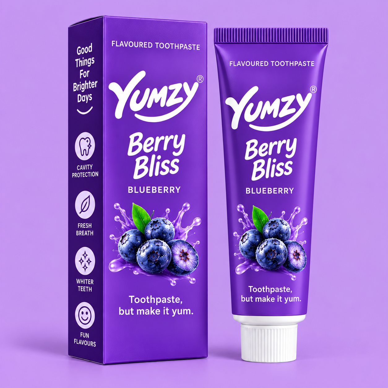 Yumzy Blueberry toothpaste